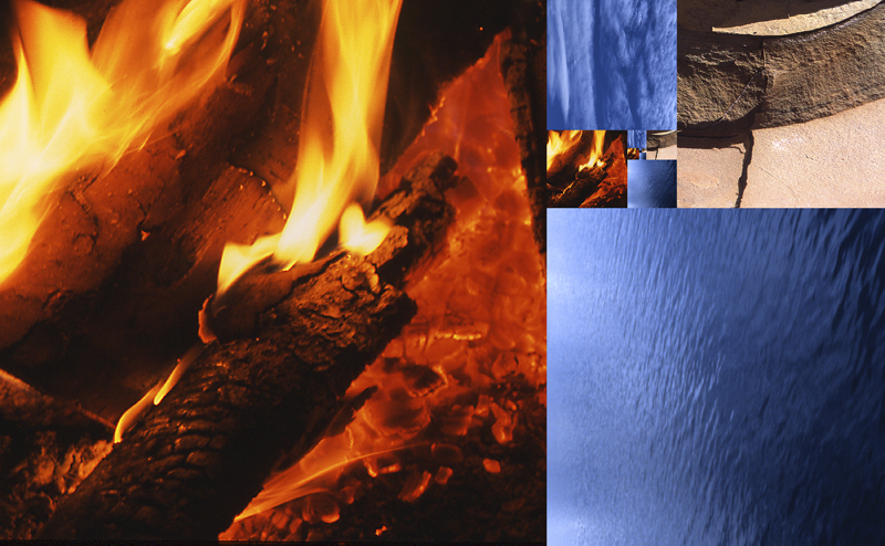 Elements Coil 2004-004 Fire, Fine art collage by Doug Craft ©2018