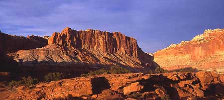 Panorama image of Capitol Reef NP, Utah, by Doug Craft that links to panorama gallery thumbnails
